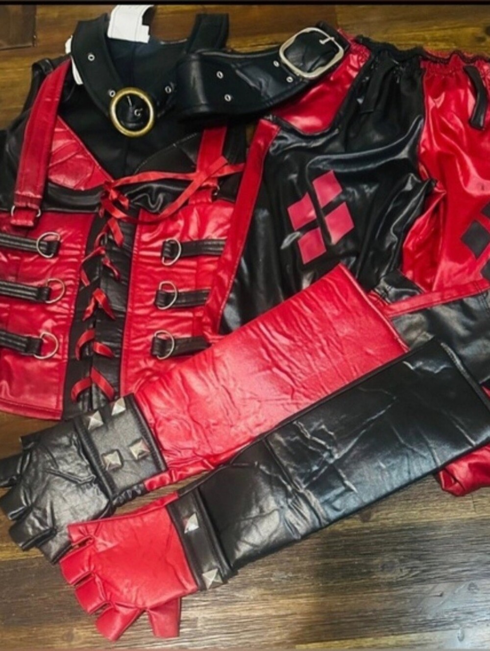 Harley Quinn Costume Size Small/Petite (fits dress size 2-6)